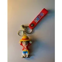 Stelby Schlüsselanhänger One Piece Ruffy Schlüsselanhänger 3d Gummi, Strapazierfähiges & flexibles Material für langlebige Nutzung.