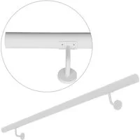 V2Aox Handlauf Edelstahl Handlauf Treppengeländer Wandhandlauf 3 Farben 50 - 200 cm, 60 cm Gesamtlänge