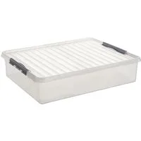 Sunware Aufbewahrungsbox Sunware Bettbox Q-Line 60L transparent 80 x 50 x
