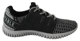 Plein Sport Herren Schwarz Polyester Runner Mason Turnschuhe Schuhe