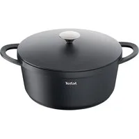 Tefal Schmortopf Trattoria Bräter mit Deckel, Aluminiumguss (1-tlg), Antihaftversiegelung, für alle Herdarten geeignet, Induktion, E21844