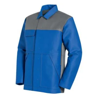 uvex welding Herren Jacke - Schweißerschutzbekleidung blau/grau 48/50 - 1684608