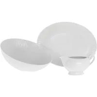 CreaTable Servier-Set Valencia, Servierset, 3-tlg, Porzellan, (Set, 3-tlg), Elegant, Boho Chic
