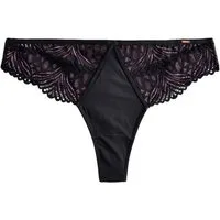 LIPSY String Lipsy Spitzen-Tanga mit Geomuster (1-St)