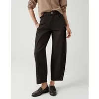OPUS Relax-fit-Jeans Lissie bolde aus robustem Denim Ovale Beinform mit formstabilem Denim und 5-Pocket-Design