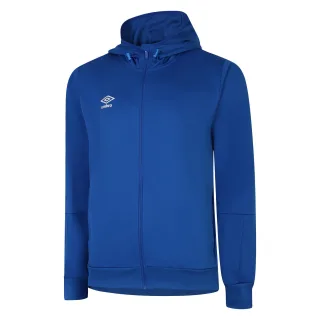 Umbro - "Total Training" Hoodie mit durchgehendem Reißverschluss für Herren (Königsblau/Weiß)