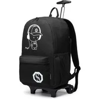KONO Handgepäck-Trolley Rucksack Tasche mit Rollen Business Trolley Reisetasche für Polyester