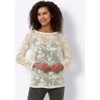 heine T-Shirt Spitzenshirt Langarm