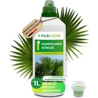 Purgrün Universaldünger Hanfpalmen Dünger, NPK 10+4+6, sattgrüne Blätter, 1L, Flüssigdünger, 1-St., 1 Liter