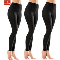 Berrak Leggings Damen Baumwolle Schwarz 3er Pack (Spar-Set, 3-tlg., 3er-Pack) Premium Qualität A2135