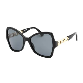 Moschino - Schmetterling-Sonnenbrille für Damen (Schwarz)
