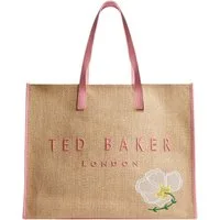 Ted Baker Shopper Floraff Floral Raffia Icon Bag