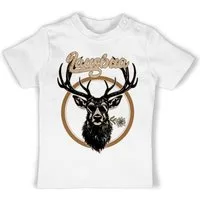Shirtracer T-Shirt Lausbua Hirsch Hirschgeweih Lausbub Mode für Oktoberfest Baby Outfit