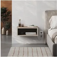 Decortie Nachttisch Decortie Nachttisch 45cm schwebend, mit LED