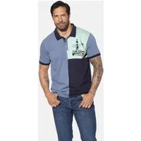 Jan Vanderstorm Poloshirt LARSDAL mit Brust- und Ärmelprint
