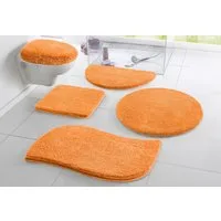 OTTO home Badematte Merida, Badvorleger, Badezimmer Teppich, Höhe 32 mm, rutschhemmend beschichtet, schnell trocknend, strapazierfähig, fußbodenheizungsgeeignet, Kunstfaser, wellenförmig, Badteppich, Uni Farben, rechteckig, rund & als 2-tlg. Set erhä