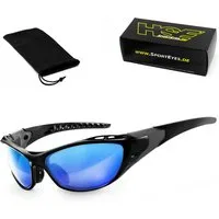 HSE - SportEyes Sportbrille X-SIDE 2.0, Steinschlagbeständig durch Kunststoff-Sicherheitsglas