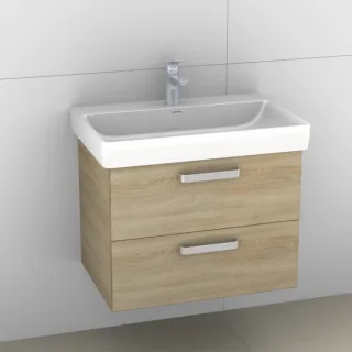 Artiqua 415 Waschtischunterschrank für Pro S 810967 Castello Eiche quer NB, 415-WU2L-L56-7136-426 415-WU2L-L56-7136-426