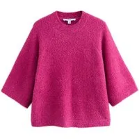 Next Strickpullover T-Shirt mit halblangen Ärmeln und Lametta (1-tlg)