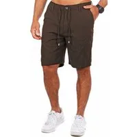 CARISMA Shorts Herren Leinen Baumwoll Mix Hose kurz trendig angenehm regular fit 2219 in Unifarbe
