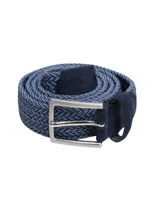 zuitable - Flechtengürtel - DiGido blau - Gr. - 95