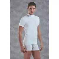 DOREANSE T-Shirt Herren Slim Fit T-Shirt mit Stehkragen 2730