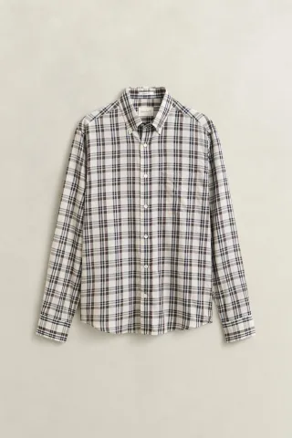 GANT - Kariertes Twillhemd sand - Gr. - XXL