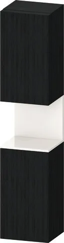 Duravit Qatego Hochschrank Eiche Schwarz Matt 400x360x1760 mm - QA1346R22160010 QA1346R22160010