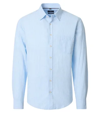CASAMODA - Leinenhemd blau - Gr. - 3XL
