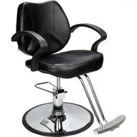 Barberpub Stuhl Barberpub hydraulischer Friseurstuhl Friseursessel 2057BK, Bedienungsstuhl Friseureinrichtung Friseur