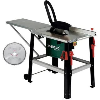 Metabo Tischkreissäge TKHS 315 C - 2,0 WNB Set mit 1x Hartmetall-Sägeblatt (24 Zähne) und 1x Hartmet - 0193152023