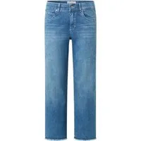 ANGELS Gerade Jeans LINN BOHO - Jeans Damen - Culotte - 3/4- Hose - weite Hose verkürzt Jeanslänge 24