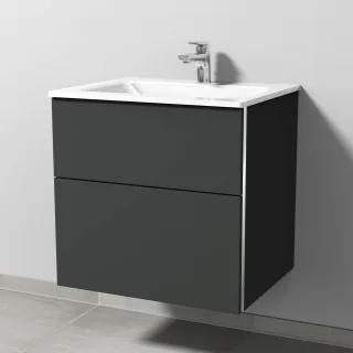 Sanipa 3way Glas-Set Glas-Waschtisch und Unterbau (BP201) 582x600x487 BP2011B
