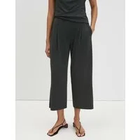 someday Culotte Celasto wide aus Jersey mit Kreppstruktur Mit Bundfalten und elastischem Bund für Komfort