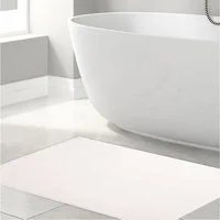 HAMMETEX Badematte rutschfeste Badvorleger, Hotelmatte, Höhe 7,5 mm, rutschhemmend beschichtet, strapazierfähig, Baumwolle, rechteckig, einfarbig, 100% Baumwolle, in 2 Größen erhältlich