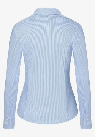 MORE & MORE - Streifen-Hemdbluse blau - Gr. - 38