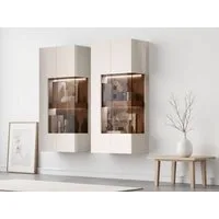 OTTO home Hängevitrine Sky45 (H/B/T): 125/62/30cm) Mit Beleuchtung, lackiert mit wasserbasiertem UV-Lack