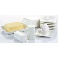 Retsch Arzberg Frühstücks-Geschirrset Fantastic (9-tlg), 6 Personen, Fine China-Porzellan, 9 Teile, für 6 Personen (Eierbecher, Butterdose, Salz-/Pfefferstreuer)