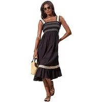 LIPSY Midikleid Lipsy Gerafftes, ärmelloses Midikleid, Regular (1-tlg)