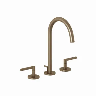 Kludi NOVA FONTE Waschtischarmatur PURISTIC Dreilochmontage Brushed Bronze, 20143N115 20143N115