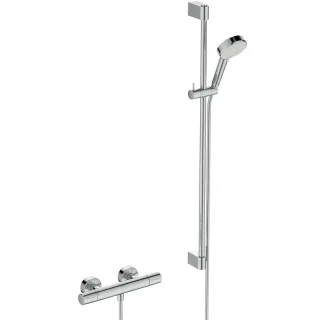 Ideal Standard Brausekombinationm.Thermostat CerathermT25N 900mm 2-fach-Handbrause Chrom, A8515AA A8515AA