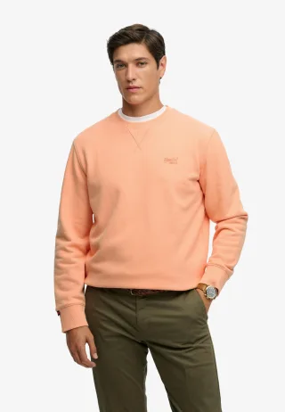 Superdry - Essential Logo Rundhals-Sweatshirt korallenriff - Gr. - XL