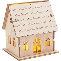 VBS Dekoobjekt Holzbausatz "Haus", 9 Teile