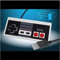 EAXUS USB Gamepad im Classic NES Design Controller (1 St., 1,8 Meter Kabellänge, für PC, Raspberry Pi & Co)