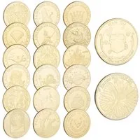 relaxdays Spielgeld Zahnfee Münze 20er Set