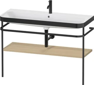 Duravit Happy D.2 Plus c-bonded Set mit Metallkonsole Mediterrane Eiche Matt 1175x490x850 mm - HP473 HP4739O71710000