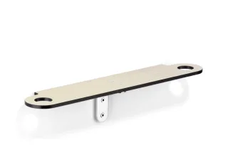 Giese Slimbord mit Halter für Rasierer schwarz matt mit Schichtstoff (HPL) in holzoptik, 30961-14 30961-14