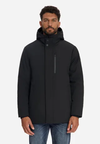 No Excess - Jacket Hooded Softshell Black - Gr. - M