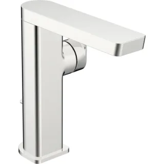Hansa Hansastela Waschtischarmatur 57152273 chrom, Hebel seitlich, mit Ablaufgarnitur, Ausladung 134mm