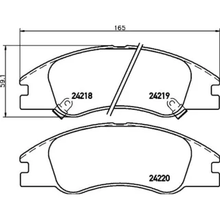 Hella Bremsbel?ge vorne Kia Cerato
